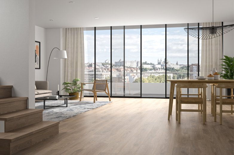 Suelo de vinilo en rollo Plaza PURE OAK 719M, ancho 2 m. Venta al corte. –  C5 Coverings